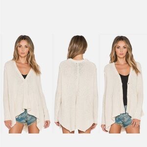 Free People Shark Bite Hem Cardigan